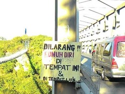 Banyak Orang Loncat, Jembatan ini Dipasangi Rambu Larangan Bunuh Diri