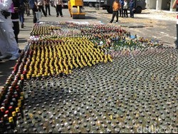 Ribuan Miras dan Narkoba Dimusnahkan di Kemayoran