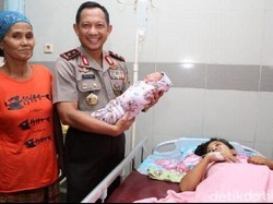 Kapolda Metro Beri Kado Bayi Syahrini dan Ongkos Mudik Ditanggung