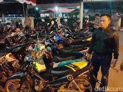 Trek-trekan Jelang Sahur, 45 Motor Diangkut Polisi