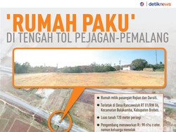 Melihat dari Angkasa Rumah Paku di Tengah Tol Pejagan-Pemalang