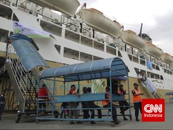Angkut 1782 Pemudik Dari Semarang, KM Dobonsolo Tiba di Tanjung Priok