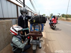 Polisi: Kasihan Anak-anak Kena Debu Kalau Mudik Pakai Motor
