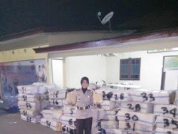 Polres Bireuen Amankan 2,5 Ton Ganja Kering Siap Edar