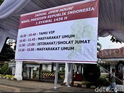 Usai Salat Id, JK Bergegas ke Istana Wapres untuk Gelar Open House
