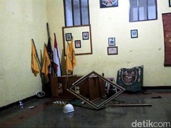 Kantor Ormas di Sukabumi ini Rusak Diserang Gerombolan Tak Dikenal