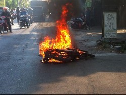 Gagal Beraksi, Motor Pelaku Curanmor Dibakar