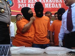 Suami Istri Pengedar Sabu 6 Kg Diamankan Polisi di Medan