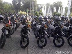 Penampakan Ratusan Motor yang Diserahkan Ahok untuk Kodam Jaya