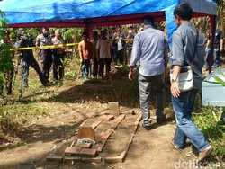 Kuburan Rian di Pemakaman Mayat Tanpa Nama Garut Mulai Digali