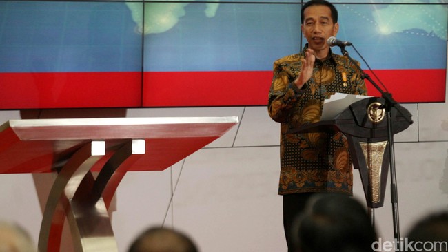Pukul Gong, Jokowi Buka Pameran Waralaba se-Indonesia di JCC