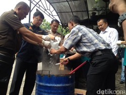 Polda Sumut Musnahkan Narkoba Senilai Rp 10 Miliar