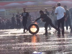 Begini Simulasi Penanganan Rusuh di Pilkada Depok, Polisi Tindak Aksi Anarkis
