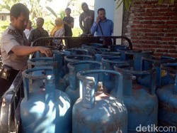 Rumah Pengoplos Elpiji di Sidoarjo Digerebek Polisi