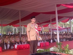 HUT ke-54 Pramuka, Ahok: Saya Harap Pramuka Jadi Model Disiplin Buang Sampah