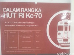 Rayakan HUT ke-70 RI, Naik KRL Gratis 17 Agustus Besok!