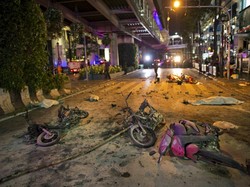 CCTV Rekam Detik-detik Ledakan Bom di Kuil Erawan Bangkok