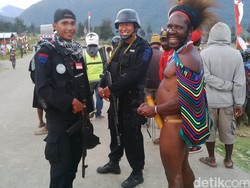 Saat Masyarakat Adat Papua Berkoteka Ikut Rayakan HUT RI di Ilaga