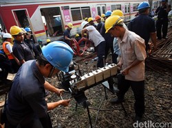 Pagi Ini Jalur KRL Anjlok Sudah Bisa Dilalui, Kecepatan Masih Dibatasi