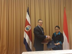 Menlu RI dan Kosta Rika Teken Perjanjian Kerangka Kerjasama