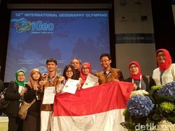 Indonesia Raih 1 Emas dan 2 Perunggu di Olimpiade Geografi Internasional