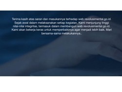 Pagi Ini Situs Revolusi Mental Belum Bisa Diakses, Diduga di-Hack
