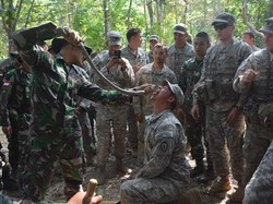 Prajurit Kostrad Ajari Tentara Amerika Makan Daun dan Minum Darah Kobra