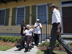 Peringatan 10 Tahun Usai Badai Katrina, Obama Kunjungi New Orleans