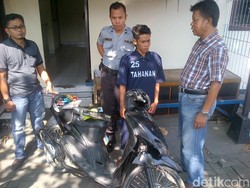 Pacar Ditelikung, Agung Curi Motor Temannya Pakai Kunci Lemari