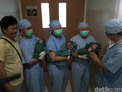 Ikuti Program Dokter, Ibu di Semarang Melahirkan Kembar Tiga