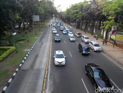 Demo Usai, Lalin Jl Medan Merdeka Barat Kembali Dibuka