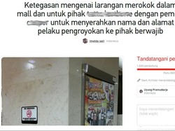 Perilaku Merokok di Dalam Mal Juga Dikeluhkan Pedagang Mangga Dua Square