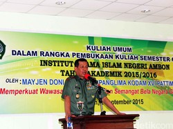 Pangdam Pattimura Ingatkan Mahasiswa IAIN Ambon Pentingnya Cinta Lingkungan