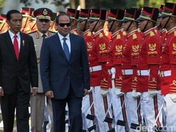 Ini Tanggapan Menlu Soal Ada Massa yang Protes Kedatangan Al-Sisi