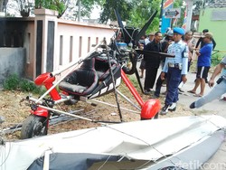 Pesawat Trike yang Jatuh di Bantul Diduga Karena Mesin Mati