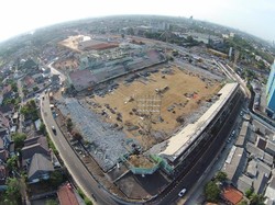 Penampakan Stadion Lebak Bulus dari Udara yang Dihancurkan Demi MRT
