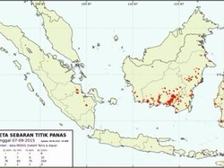 Wajah Sumatera dan Kalimantan via Satelit kala Terpapar Titik Panas