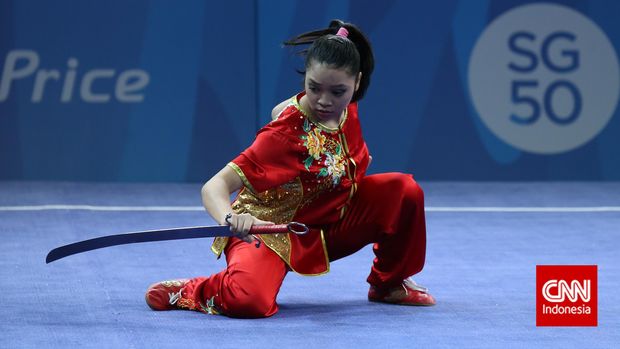 Juwita Niza Wasni menjadi salah satu atlet wushu yang diandalkan Indonesia.