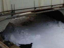 Sungai di Bintaro Berbuih Putih Tarik Perhatian Warga