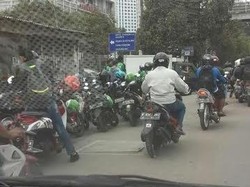Ada Gesekan Go-Jek dan Opang di Karet, Polisi Merapat