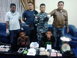 Pasukan TNI AL Gagalkan Penyelundupan Sabu di Nunukan