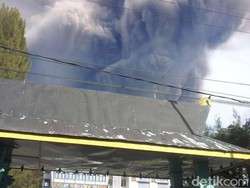 Begini Penampakan Erupsi Gunung Sinabung Pagi ini