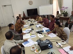JK Pimpin Rapat El Nino dengan Sejumlah Menteri di Rumah Dinas
