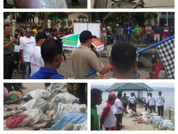 Saat Prajurit TNI dan Warga Bahu Membahu Bersihkan Laut di Ambon