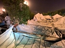 Ini Dia Tenda Haji Indonesia yang Roboh Diterpa Angin