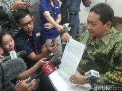 Sidang Vonis, Udar Pristono Datang ke PN Tipikor Pakai Kursi Roda