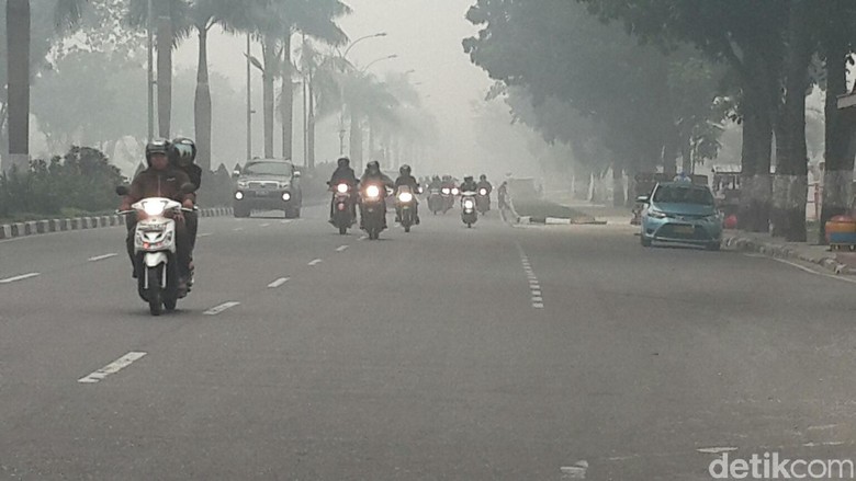 BPBD Riau Sebut Asap Makin Pekat karena Kiriman dari Sumsel