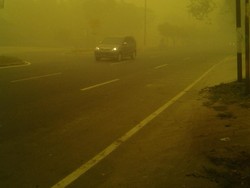 Bencana Kabut Asap di Palangkaraya, Sudah 2 Bulan Warga Tak Lihat Matahari