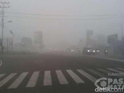 Akhirnya Palangkaraya Diguyur Hujan Deras, Ketebalan Asap Berkurang