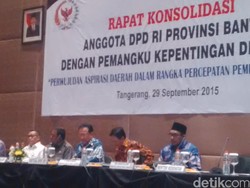 Rano Karno dan Irman Gusman Buka Rapat Konsolidasi DPD di Tangerang
